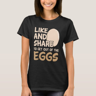 Camiseta Como E Compartilhar Para Sair Dos Ovos