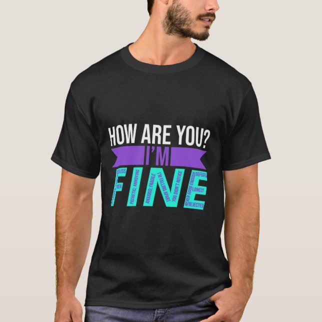Camiseta Como é que eu sou uma boa conscientização sobre pr (Frente)