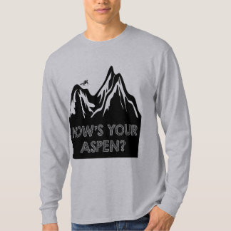 Camiseta Como é sua Aspen engraçada ria a edição do esqui
