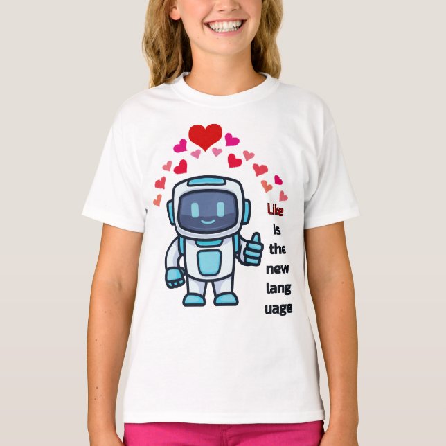 Camiseta como é uma nova língua (Frente)