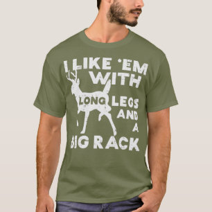 Camiseta Como Em Pernas Longas Caça A Caça A Caça A Cér