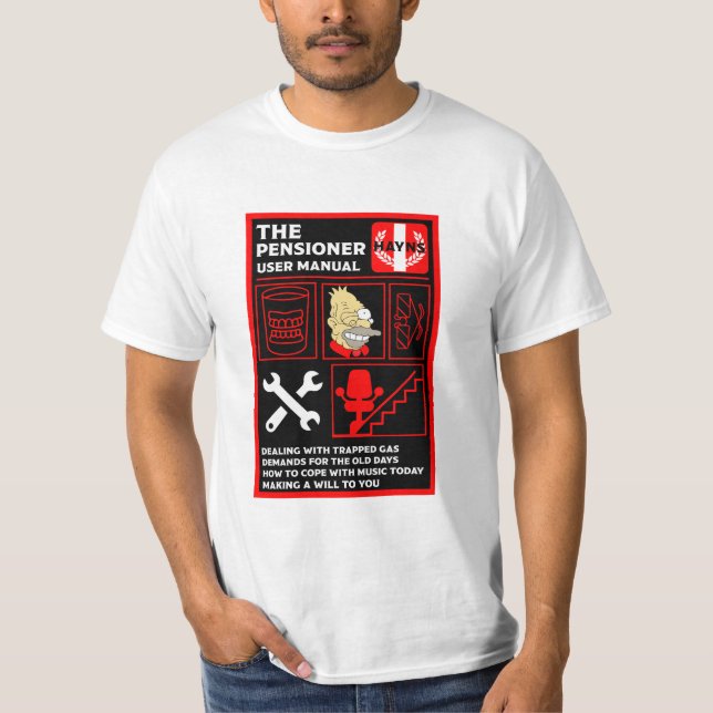 Camiseta Como entender Pessoas antigas (Frente)
