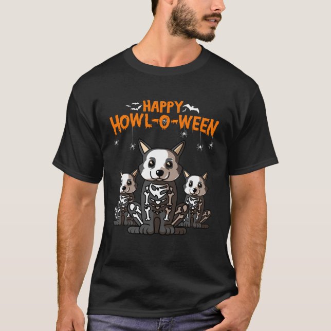 Camiseta Como entre Cardigan Walsh Corgi Dog para Halloween (Frente)