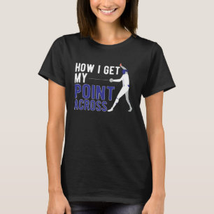 Camiseta Como Entro O Meu Ponto Através De Esgrimistas De E