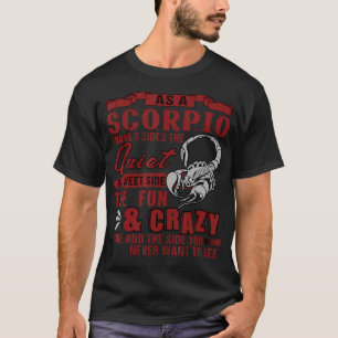 Camiseta Como Escorpião, Tenho 3 Lados De Camisa, Presente