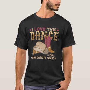 Camiseta Como esta dança inicia o dançarino de linha