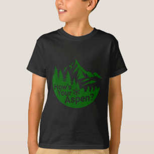Camiseta Como está o seu Aspen Engraçado Aspen Colorado Esq