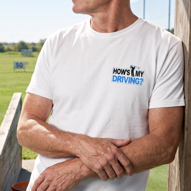 Camiseta Como Estou Dirigindo - Golfe Divertido com Jogo de (Criador carregado)