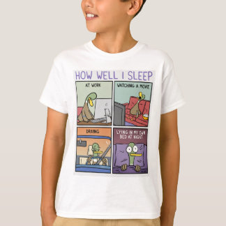 Camiseta Como eu durmo