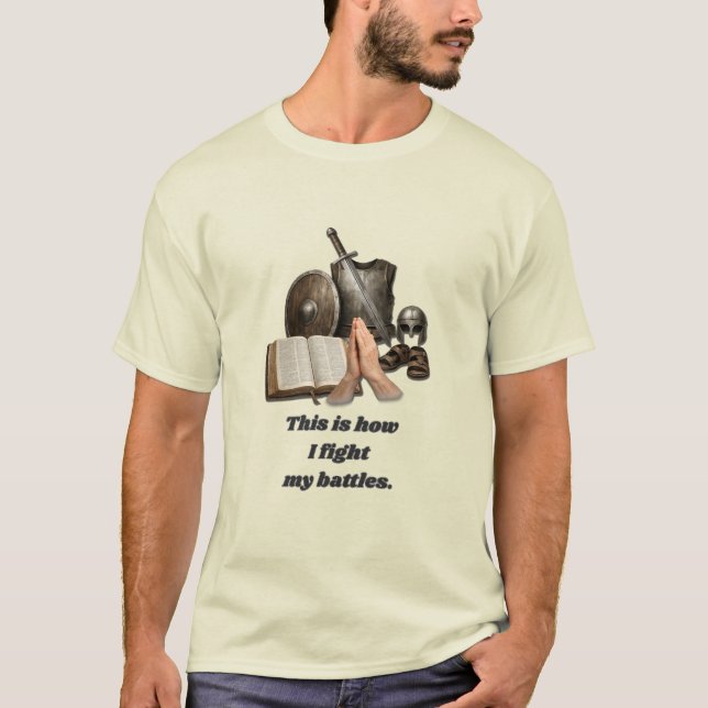 Camiseta Como Eu Luto Minhas Batalhas (Frente)