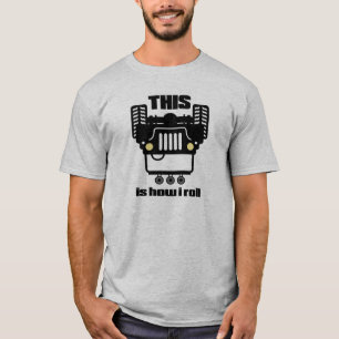 Camiseta Como eu rolo   4x4 fora de estrada balançam o