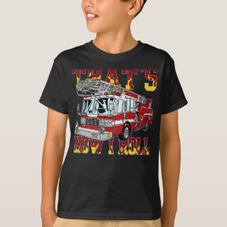 Camiseta Como eu rolo o carro de bombeiros