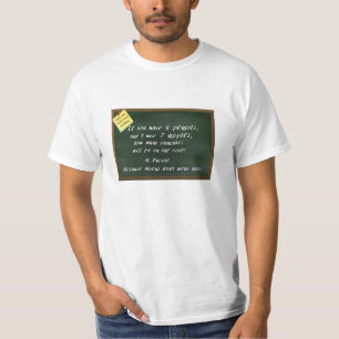 Camiseta Como eu ver o t-shirt dos problemas de matemática