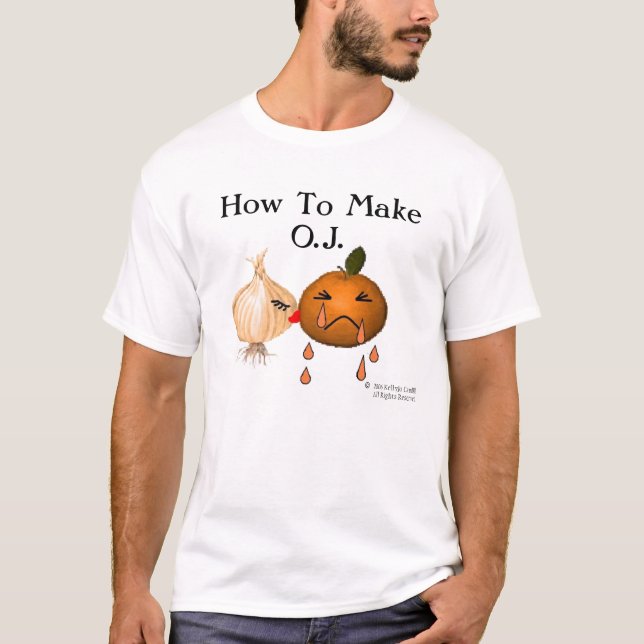Camiseta Como fazer o sumo de laranja (Frente)