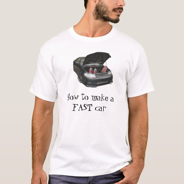 Camiseta Como fazer um carro RÁPIDO (Frente)