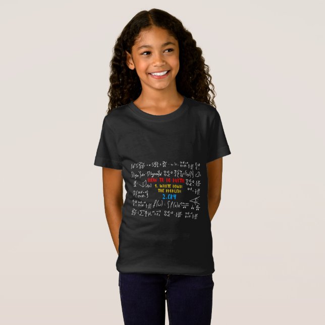 Camiseta Como Fazer Uma Citação Engraçada Em Matemática (Frente Completa)