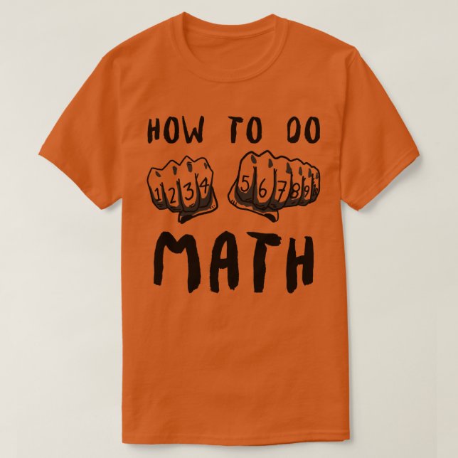 Camiseta Como Fazer Uma Citação Engraçada Em Matemática (Frente do Design)