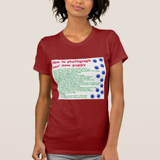 Camiseta Como fotografar seu novo cachorrinho