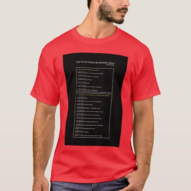 Camiseta Como ganhar amigos e influenciar pessoas Dale Carn (Frente)