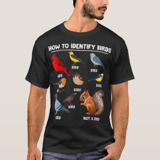Camiseta Como Identificar Pássaros Identificação de Pássaro