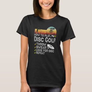 Camiseta Como Jogar Jogador De Golfe De Golfe De Disco