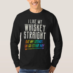 Camiseta Como Meu Hetero Whiskey Amigos Lgbtq Orgulho gay P