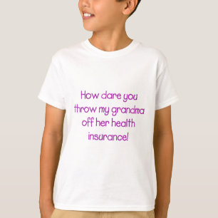 Camiseta Como o desafio você joga minha avó fora de seus