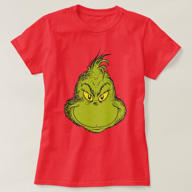 Camiseta Como o Grinch Roubou o Natal Clássico Grinch (Frente do Design)