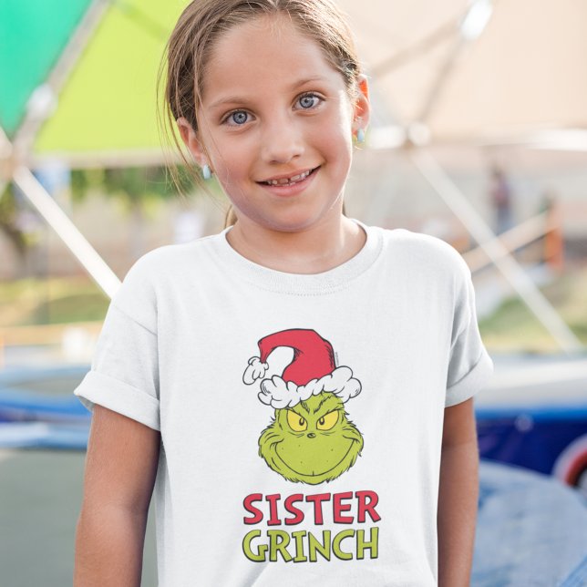 Camiseta Como o Grinch Roubou o Natal | Irmã Grinch (Criador carregado)