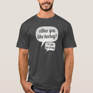 Camiseta Como o hóquei?