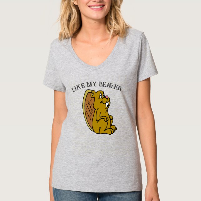 Camiseta Como o meu castor, T-Shirt (Frente)