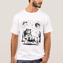 Camiseta Como o Ouro de Retriever Cachorro Ocidental