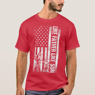 Camiseta Como o Pai Como Filho Dirt Pai Motocross Fathe