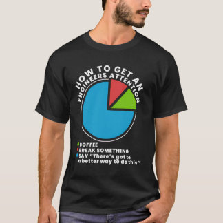 Camiseta Como Obter a Atenção de um Engenheiro