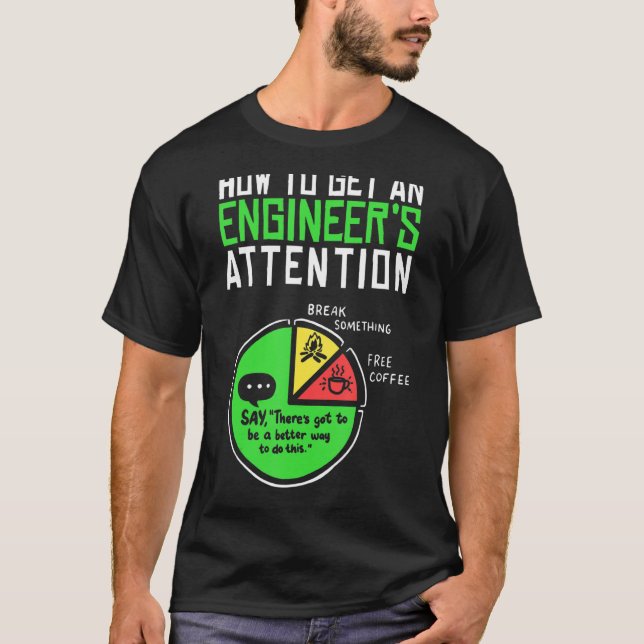Camiseta Como Obter Uma Ciência De Engenharia De Atenção De (Frente)