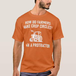 Camiseta Como Os Agricultores Fazem Círculos De Culturas, E