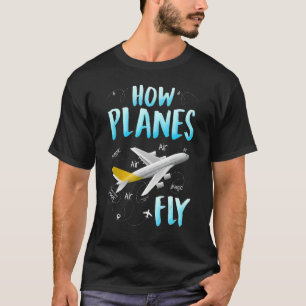 Camiseta Como os Aviões Voam Legal Engenheiro Aeroespacial