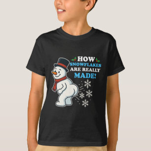Camiseta Como os Flocos de Neve São Realmente Feitos Natal 