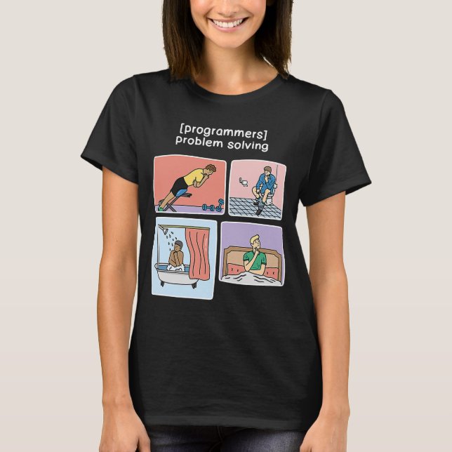 Camiseta Como os programadores resolvem o problema do desen (Frente)