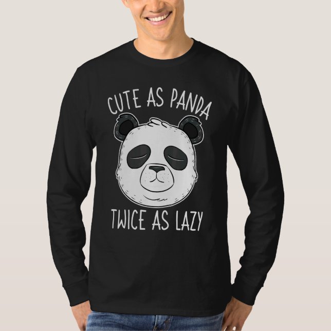 Camiseta Como Panda Duas Vezes Como Ativistas Preguiçosos (Frente)
