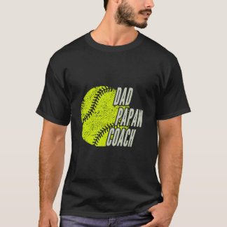 Camiseta Como Papaw Treinador de Softbol
