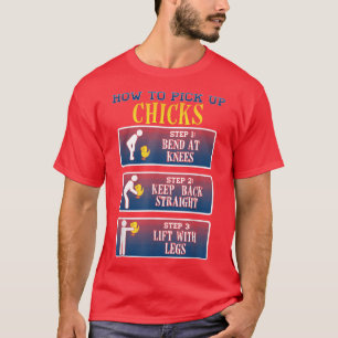 Camiseta Como pegar Pintinhos Engraçados