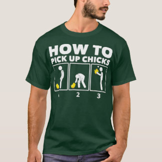 Camiseta Como Pegar Pintinhos Galinha Engraçada