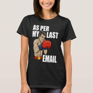 Camiseta Como Por Meu Último Email Boxing Women Human Boxin
