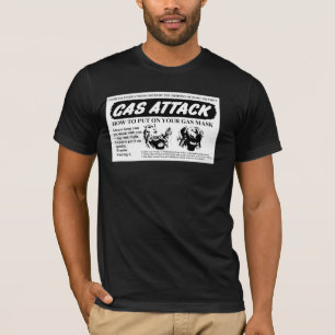 Camiseta Como pôr sobre seu t-shirt da máscara de gás