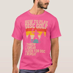 Camiseta Como reproduzir o golf de disco ou procurar a repe
