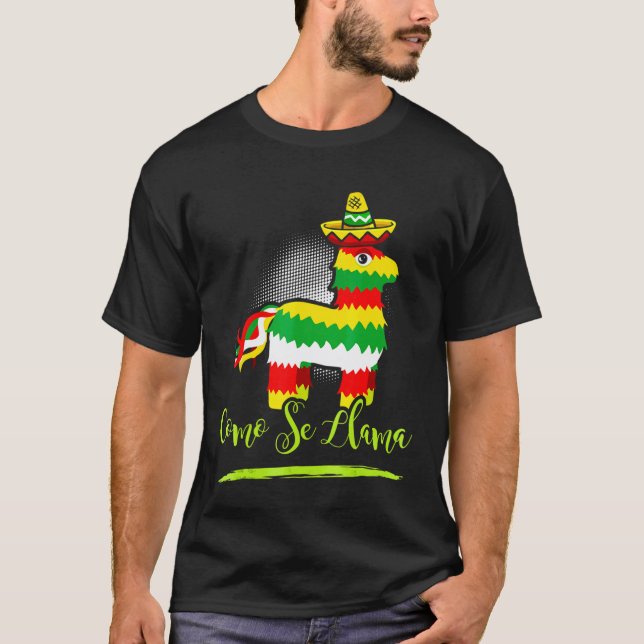 Camiseta Como Se Llama  Cinco de Mayo Spanish Teacher Tee (Frente)