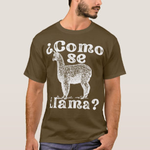 Camiseta Como Se Llama Funny Estilo Vintage Língua Espanhol