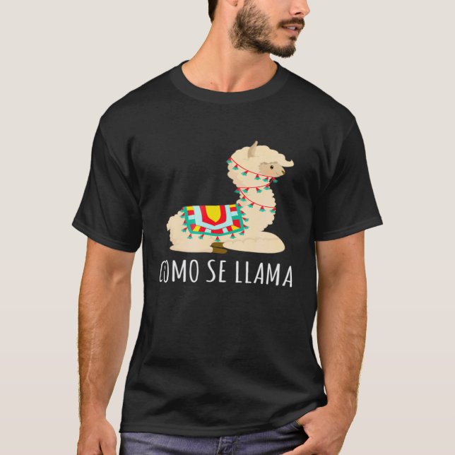 Camiseta Como Se Llama Lhamas (Frente)
