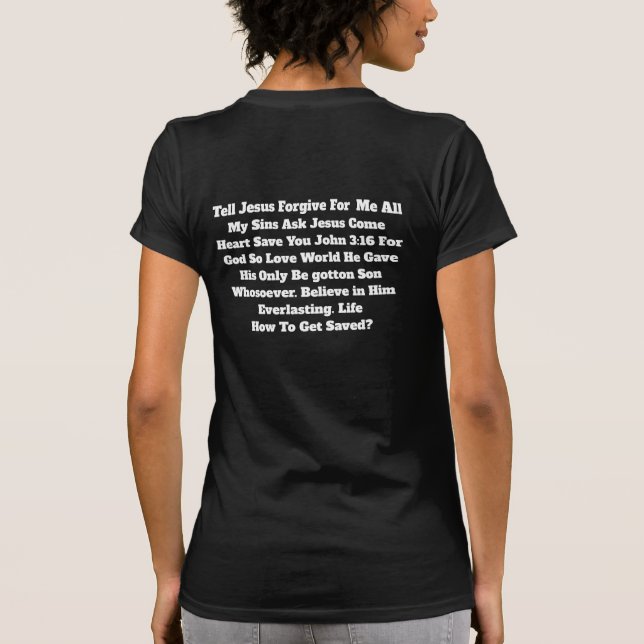 Camiseta como se salvar (Verso)